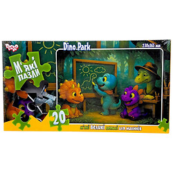 Мягкие пазлы "ДИНО-ШКОЛА", 20 элементов, Dankotoys