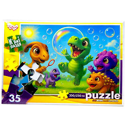 Мягкие пазлы "ДИНО-пузыри", 35 элементов, Dankotoys