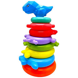 Пірамідка пластикова, 7 рівнів, наліпки, у сітці, 27 см, мікс видів, Mic