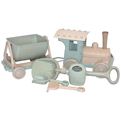 Поїзд-конструктор з піщаним набором №1, 75×25×25 см, рухомі елементи, Doloni