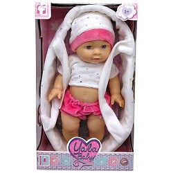 Пупс, высота 30 см, резиновый, кокон с ручками, съемная одежда, в коробке, Mic