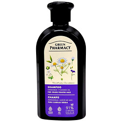 Шампунь "Green Pharmacy, ромашка/лляна олія", для фарбованого волосся, 350 мл