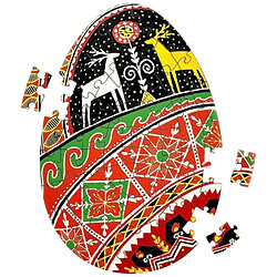 Пазл деревянный "Писанка в узорах Тараса Городецкого", UkrainianPuzzles