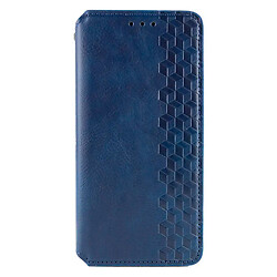 Чехол (книжка) Xiaomi Redmi Note 9 5G / Redmi Note 9T, GETMAN Cubic, Синий