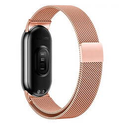 Ремінець Xiaomi Mi Band 8 / Mi Band 9, Milanese loop Metal Lock, Rose Pink, Рожевий