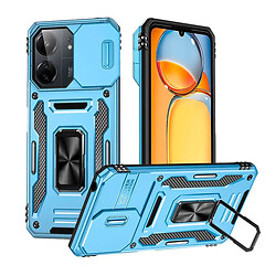 Чохол (накладка) Xiaomi Poco C85 / Redmi 15C, Epik Camshield Army Ring, Light Blue, Блакитний