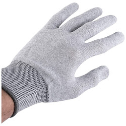 Антистатические перчатки ESD Top PU Coated Gloves (Carbon Fiber)