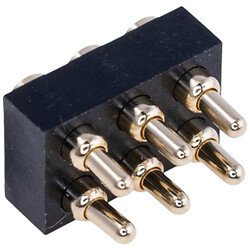 Контакт "POGO" пружинний, SMT PG2.0-6.0-2.0-6P-2.54PH-2.5H-2R