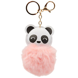 Брелок для ключів "Панда" з пухнастою кулькою