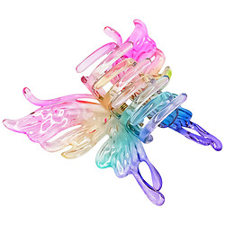 Краб для волосся пластиковий "Метелик", кольоровий