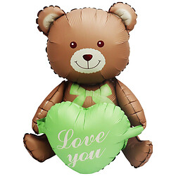 Шарик воздушный фигурный "Мишка с сердцами"