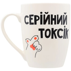 Кружка фарфоровая GGP серия Токсик, 360 мл