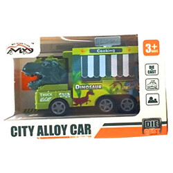 Машинка игрушечная металлическая с динозавром в ассортименте.