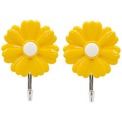 Набір гачків настінних клейких "Квітка", 2 шт