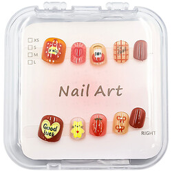 Набір нігтів накладних дитячих з дизайном, 10 шт