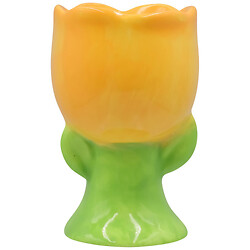 Подставка для яйца керамическая цветная "Цветок"