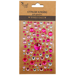 Стразы для декора клейкие Craft time, микс, Craft Time