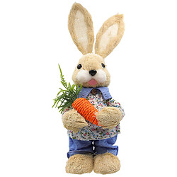 Фігурка декоративна великодня "Зайчик з морквою", 34 см