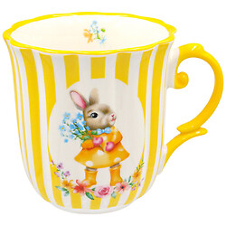 Чашка фарфоровая фигурная Almo Зайка, 370 мл