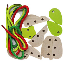 Деревянная игра-шнуровка "Фрукты", 9 элем., Cubika