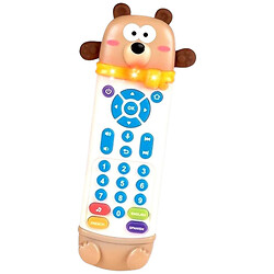 Дитячий інтерактивний пульт, звуки, озвучування цифр англійською, іспанською та французькою мовами, підсвічування, в коробці, Mic