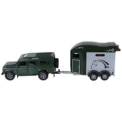 Ігровий набір "LAND ROVER", з причепом та фігурками коней, Technodrive