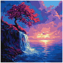 Картина за номерами "Сакура в потоці", 40х40 см, Ідейка