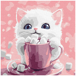 Картина за номерами для дітей "Какао для котика, картина №1", 30х30см, Ідейка