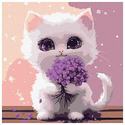 Картина за номерами для дітей "Сонячний мурчик", 30х30см, Ідейка