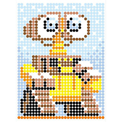 Картина по номерам с наклейками "Валли"