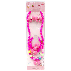 Набір біжутерії дитячий: браслет + кільце + буси + сережки, Mic