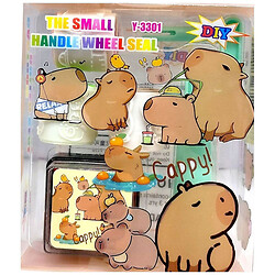 Набір для творчості штампики-ролики "Капібара", 5 предметів, Mic