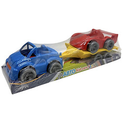 Набор машинок "Kid cars sport", синий кабриолет+красная, Tigres