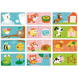 Пазл ДУО «Звірята та їхні будинки», Dodo