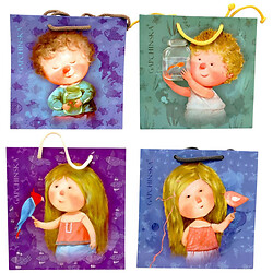 Пакет бумажный, 16x16x7, микс видов, Art Studio Of Happiness