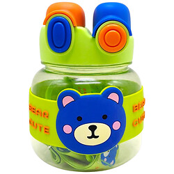 Пляшка для води 1000 мл, пластикова, ремінець, трубочка, шийка, в пакеті, Mic