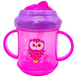 Поїлка-непроливайка з ручками та силіконовою трубочкою, 200 мл, Lindo