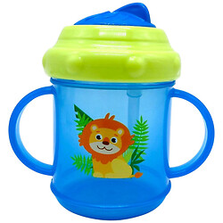 Поїлка-непроливайка з ручками та силіконовою трубочкою, 200 мл, Lindo