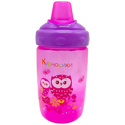 Поїлка-непроливайка з ручками та силіконовою трубочкою, 200 мл, Lindo