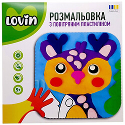 Раскраска с воздушным пластилином "ОЛЕНЬ", Lovin