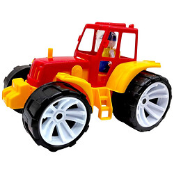 Трактор пластиковий "BAMS", ЖОВТИЙ/ЧЕРВОНИЙ, Bamsic
