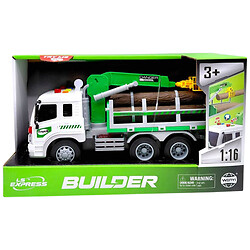 Фрикционная грузовая машинка с погрузчиком и дровами, Wenyi