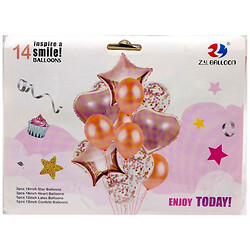 Шарики набор-букет "ENJOY TODAY", 14 шт., Mic