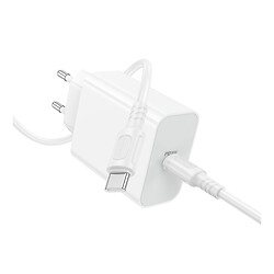 СЗУ Borofone BA107A Stellar, С кабелем, Type-C, Белый