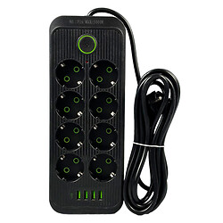 Сетевой удлинитель UA Power F16, 2.0 м., Черный