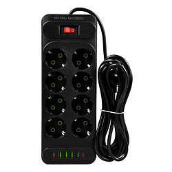 Сетевой удлинитель UA Power F34U, 6.0 м., Черный