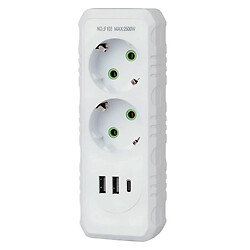 Сетевой разветвитель F103, Белый