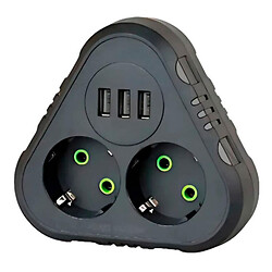 Сетевой разветвитель F202, Черный