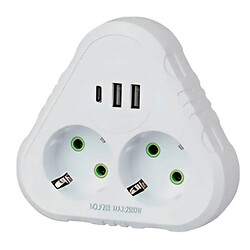 Сетевой разветвитель F203, Белый