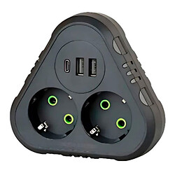 Сетевой разветвитель F203, Черный